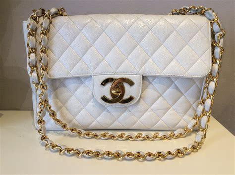 borsa chanel bianca grande|Chanel borse.